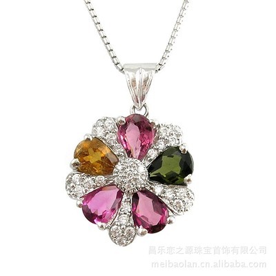 美寶藍珠寶925純銀天然碧璽吊墜項鏈 批發(fā)優(yōu)勢與產品詳解